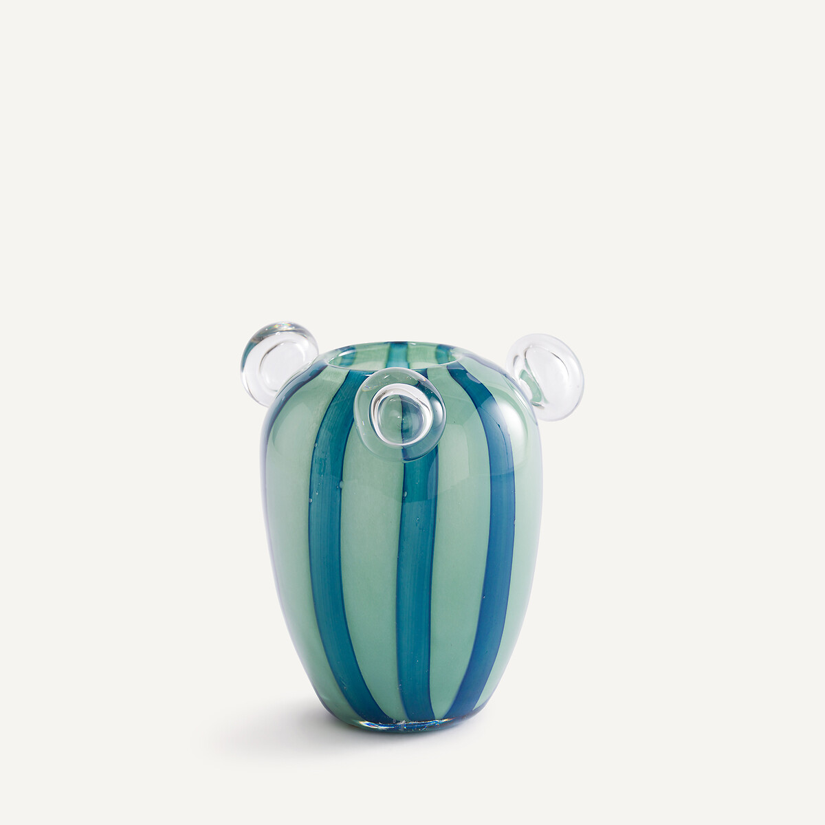 Am.pm Celis Blown Glass Vase With 3 Bubbles H20.5cm Unisex Green