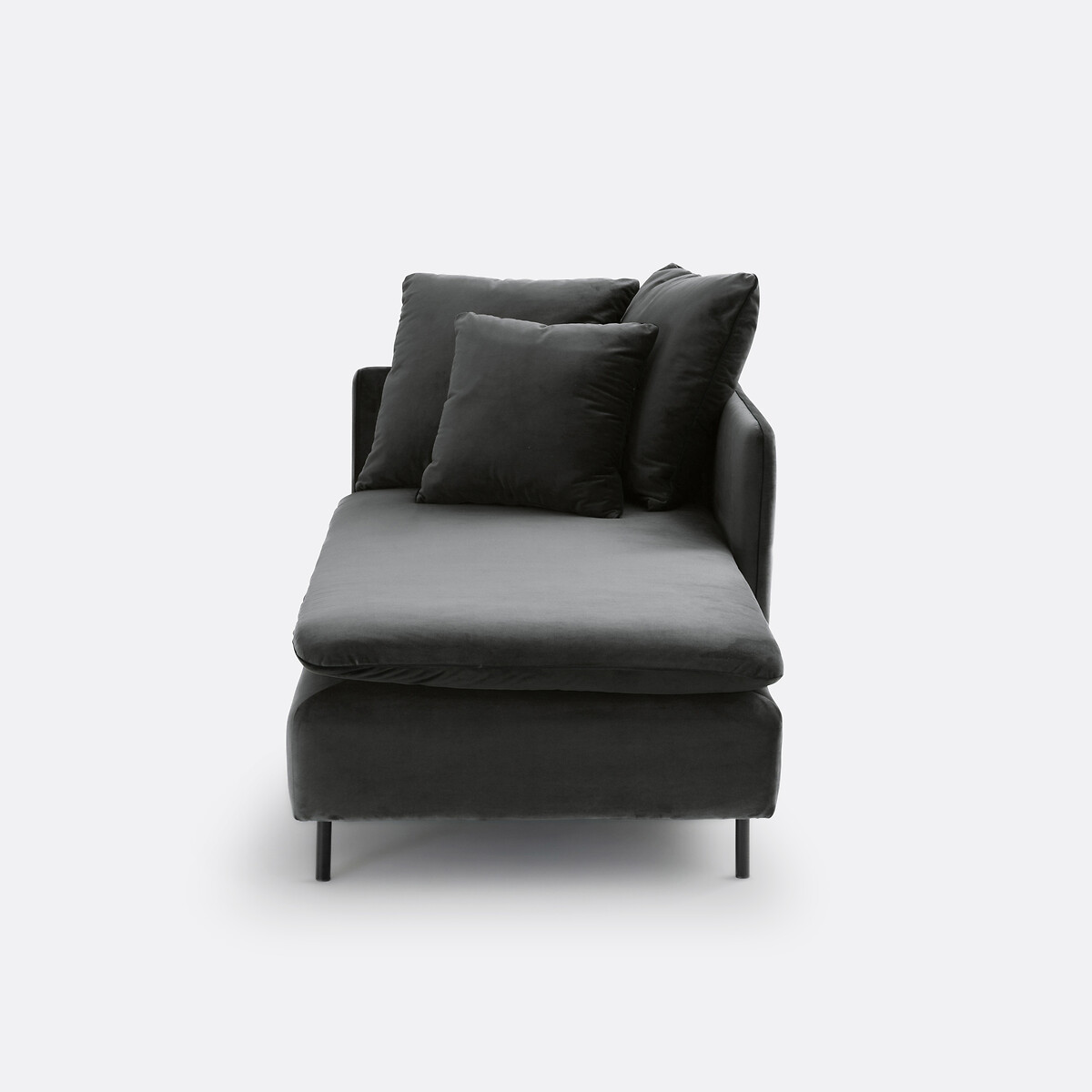 Méridienne Modulable, En Velours, Profondeur 179 Cm, IVETE — vue 3