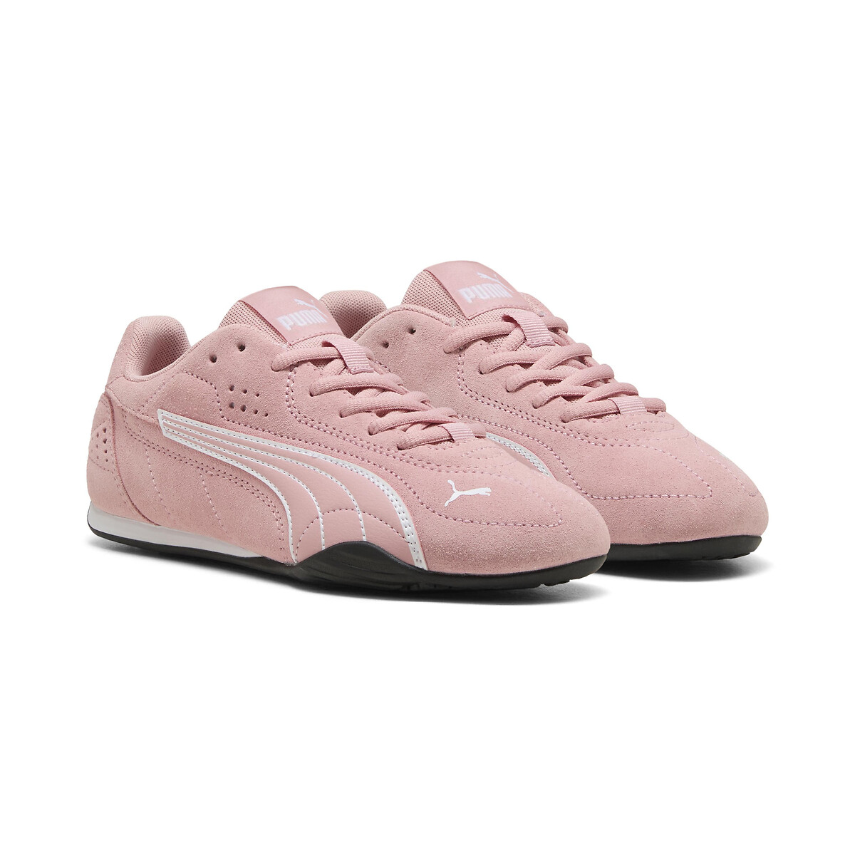 Puma Catch Sd Suede Trainers Pink Size 38 (5) Kids