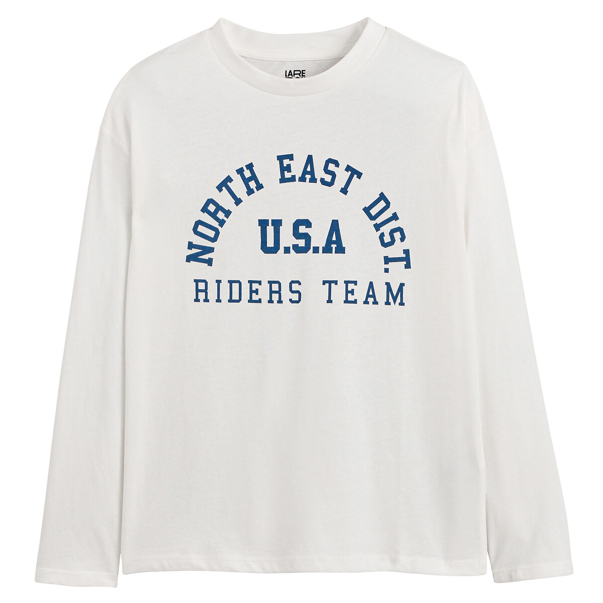 Click to view product details and reviews for Slogan Print Cotton T Shirt With Long Sleeves.