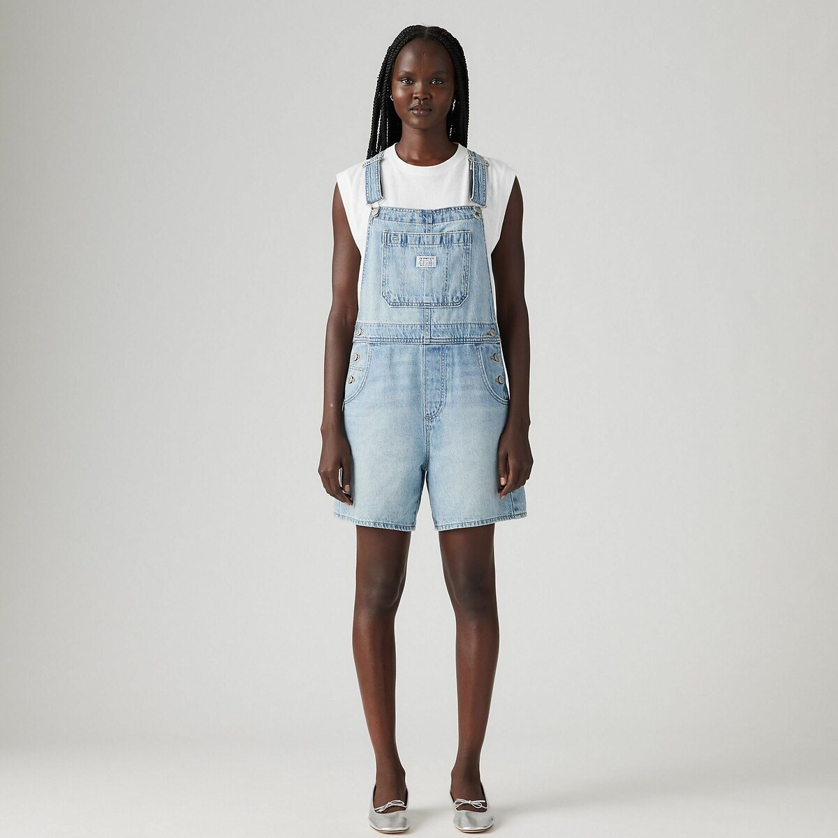 Levi's Tuinbroek UTILITY SHORTALL in five-pocketsstijl