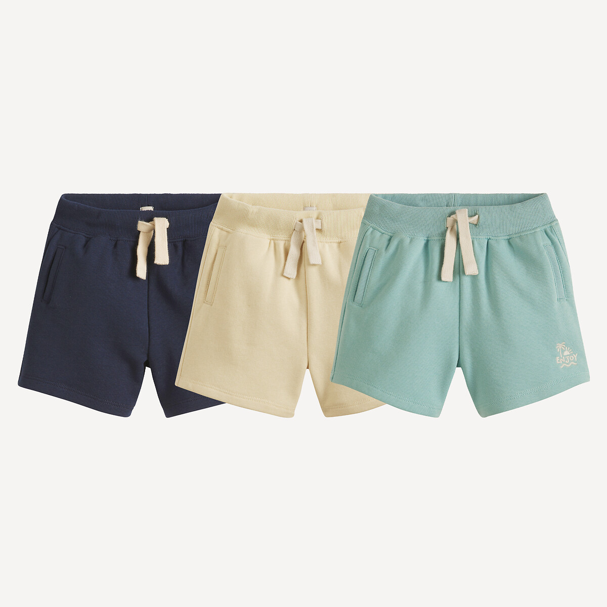 LA REDOUTE COLLECTIONS Set van 3 shorts in molton