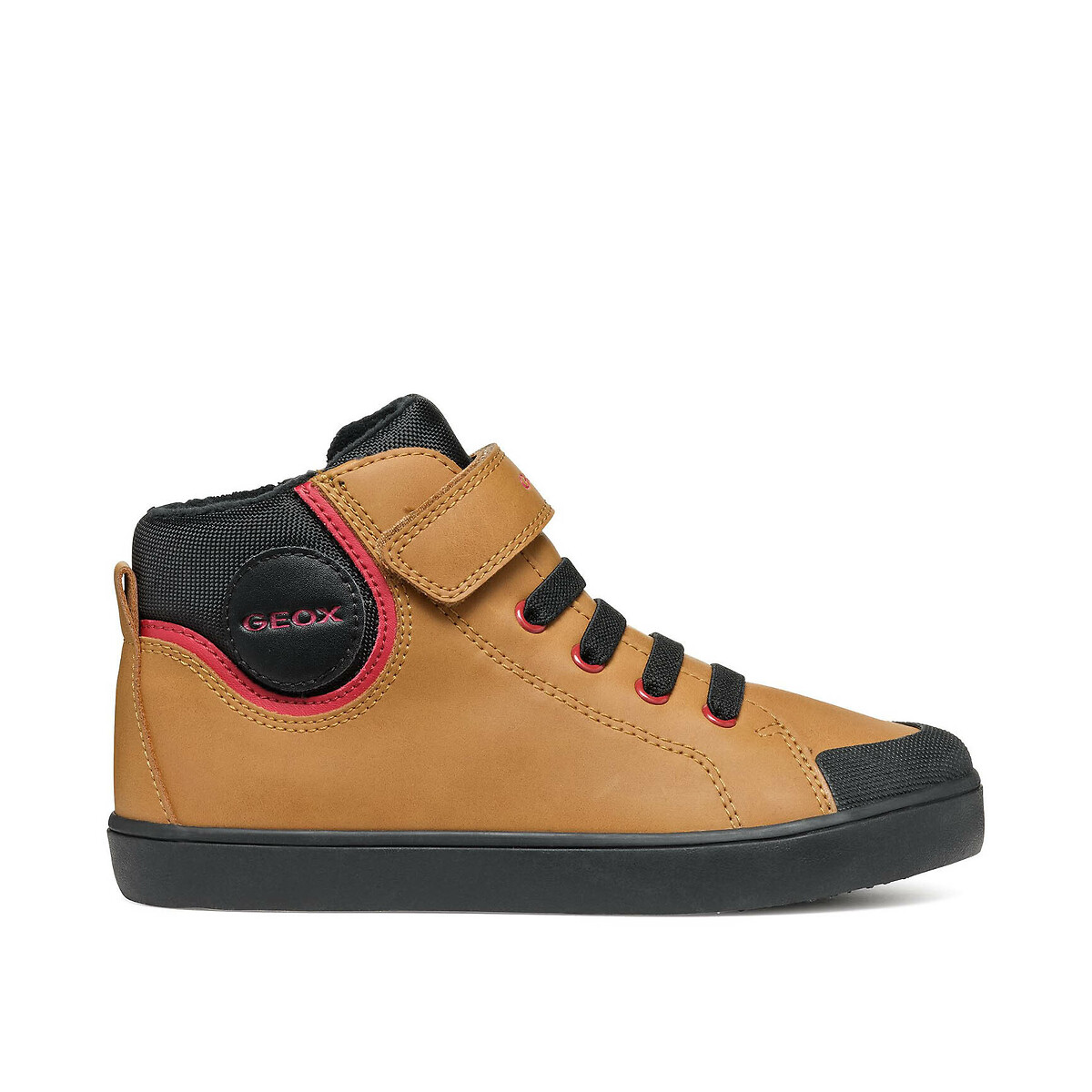 Geox Dark Yellow Kids Gisli Breathable High Top Trainers Size 37 (4)