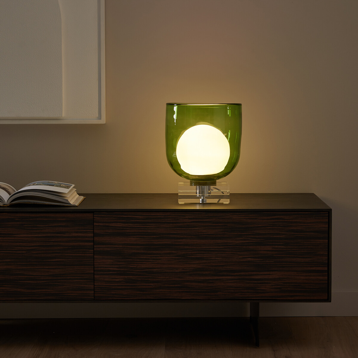 Am.pm Copala Acrylic And Coloured Glass Lamp Unisex Green