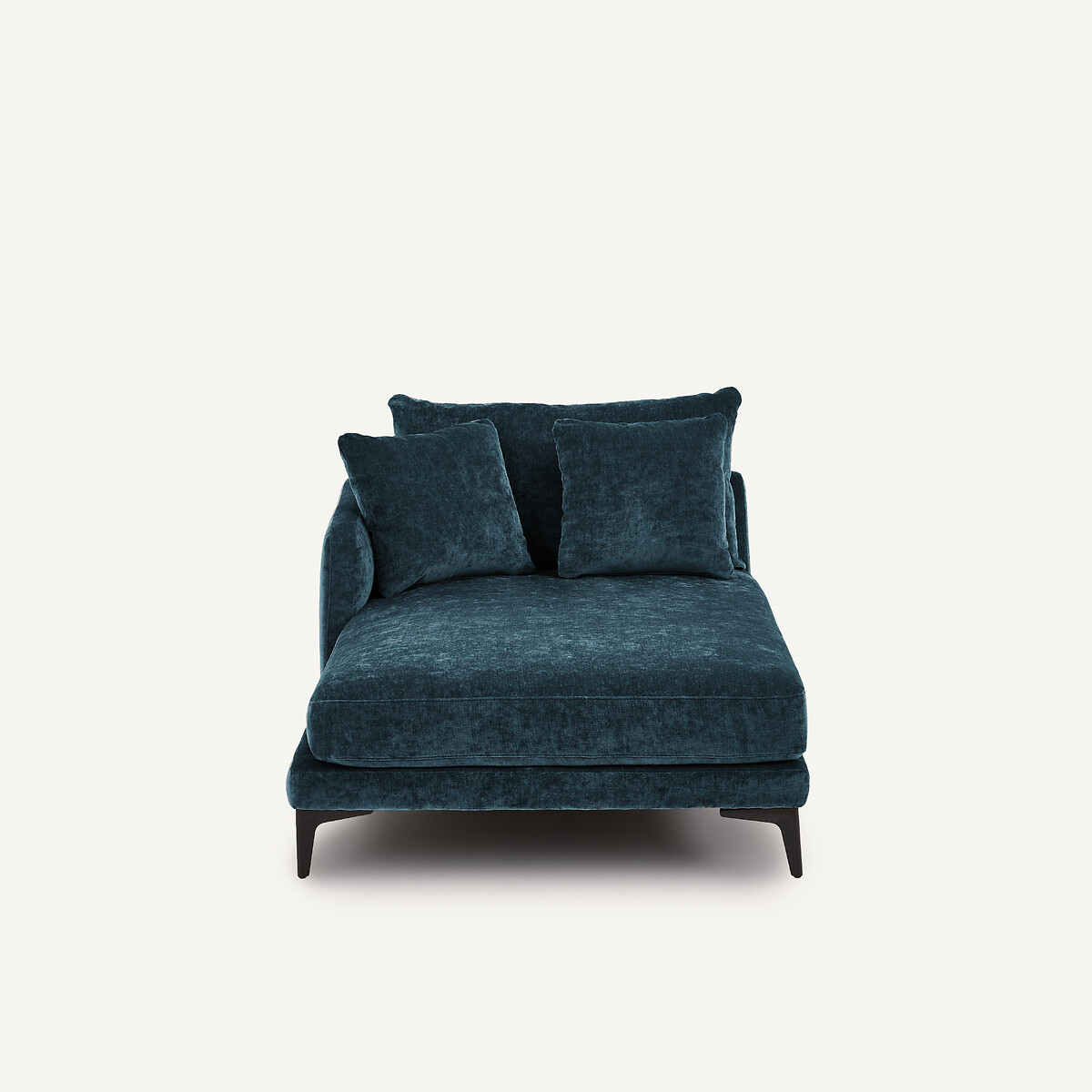 EMMANUEL GALLINA X AM.PM Longchair van fluweelmix, MODERNISTE, ontwerp Emmanuel Gallina