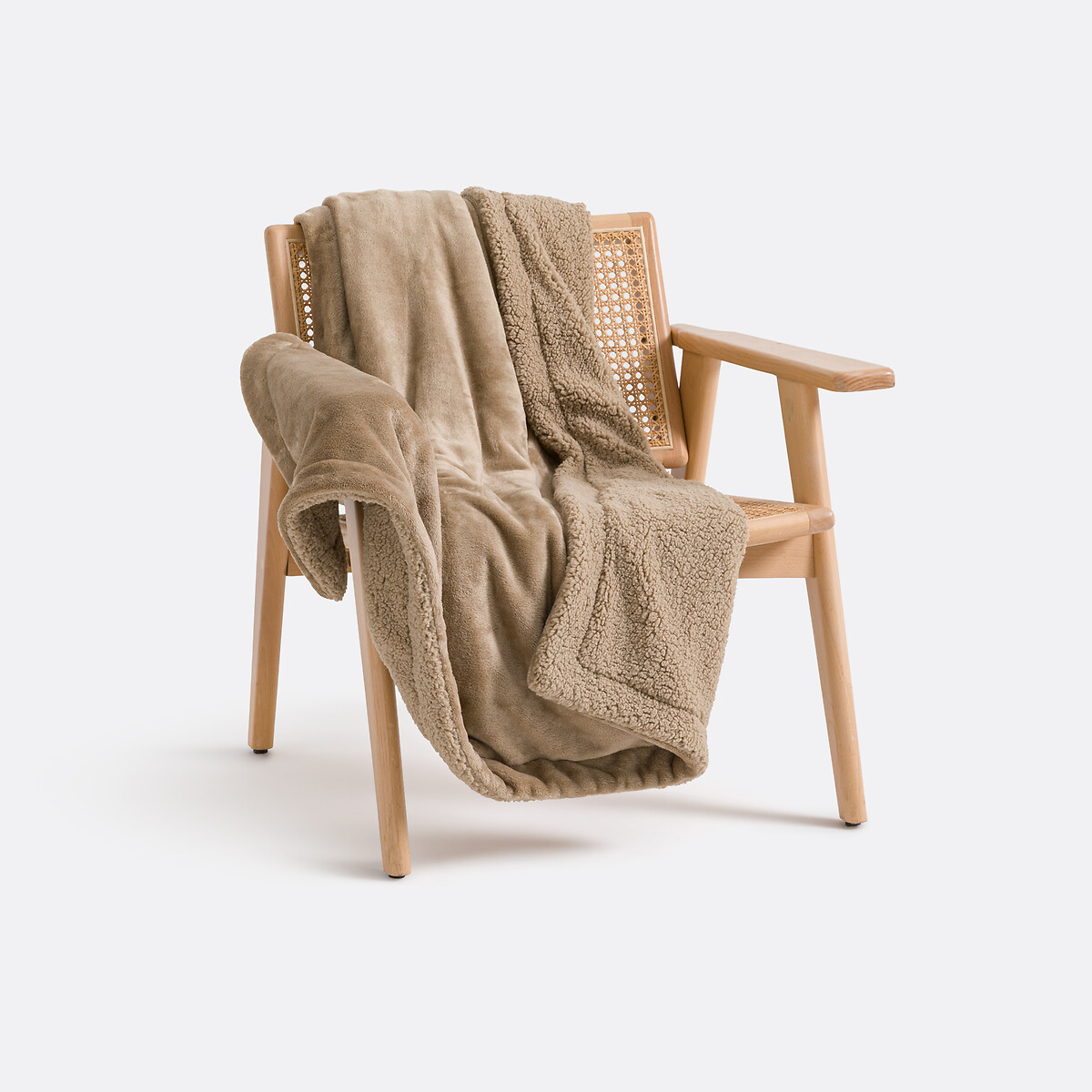 LA REDOUTE INTERIEURS Plaid in fleece en sherpa, Maxine