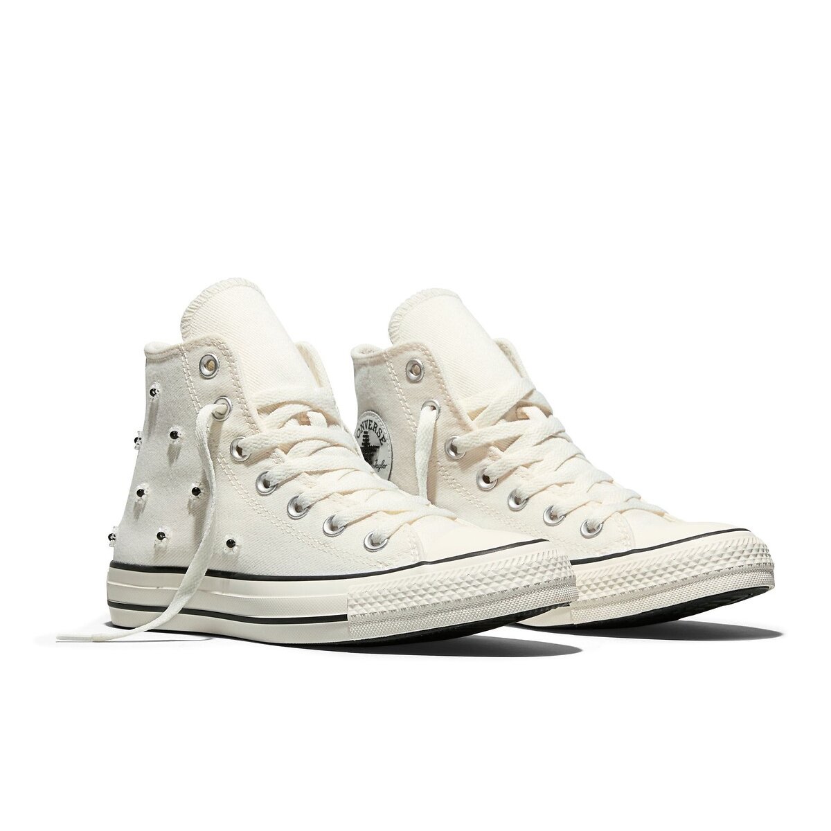 Converse Chuck Taylor All Star Beading Trainers Women's Ecru Size 39