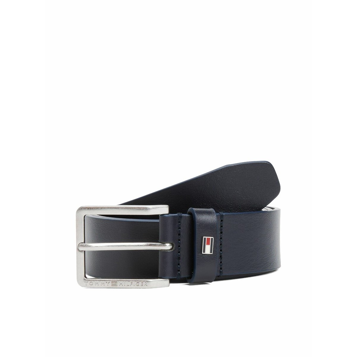 Tommy Hilfiger Leren riem Oliver met contrastgesp en logo-lus