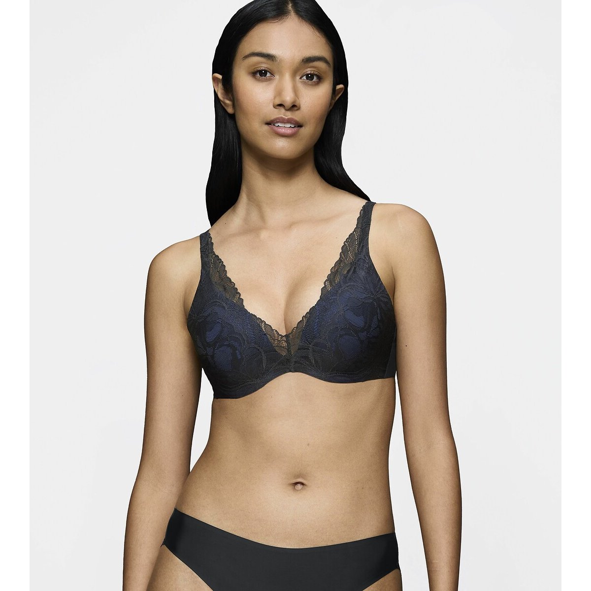 Triumph Body Make-Up Illusion Lace Bra Women's Black 36D
