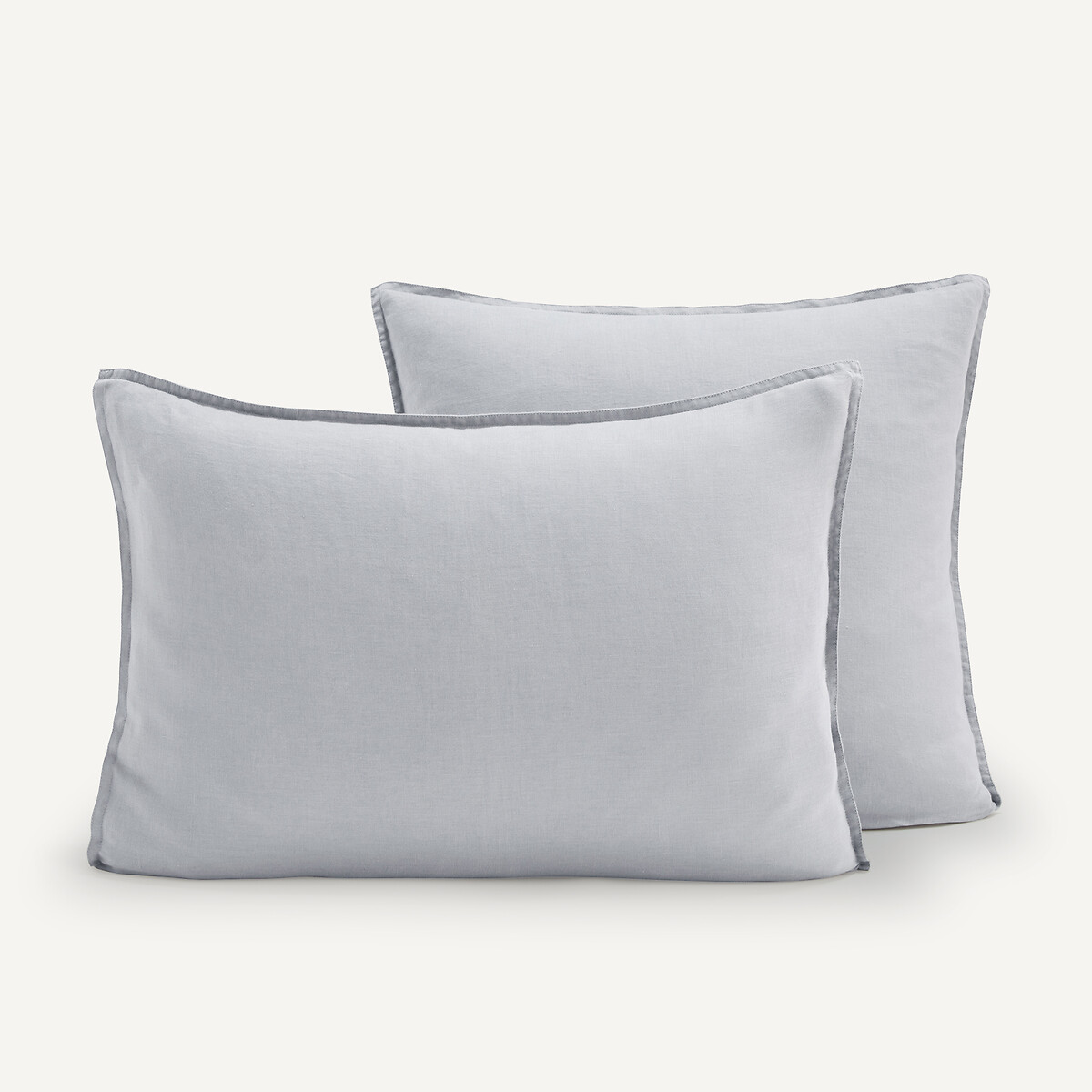 Am.pm Elina Washed Linen Child's Pillowcase Unisex Icelandic Grey Square (65X65cm)