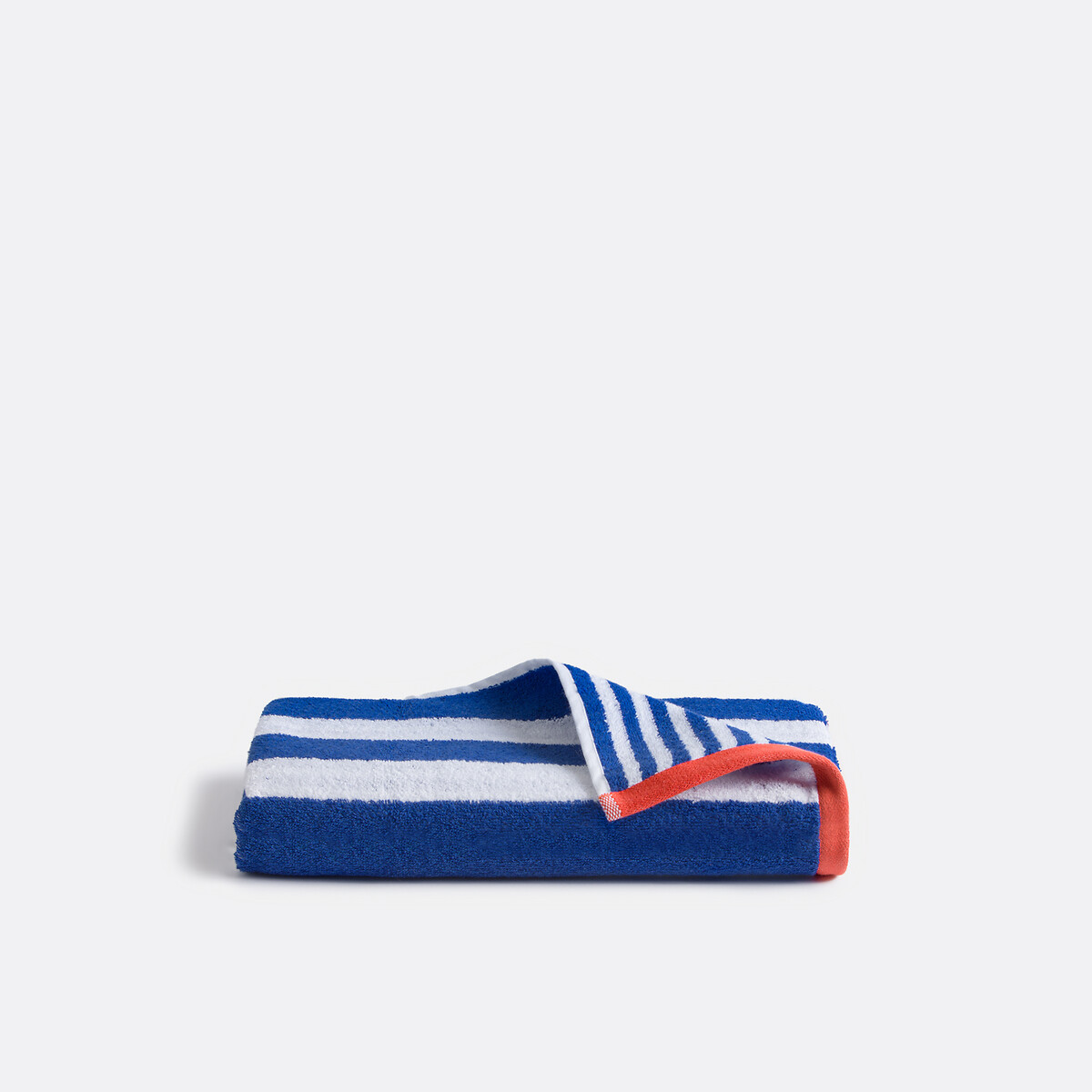 La Redoute Interieurs Dani 500G Terry Towel Unisex Cobalt Blue/White Medium