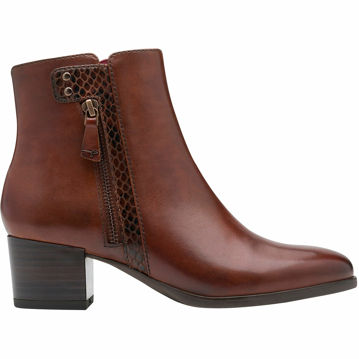 tamaris Bottines In Leer Met Rits