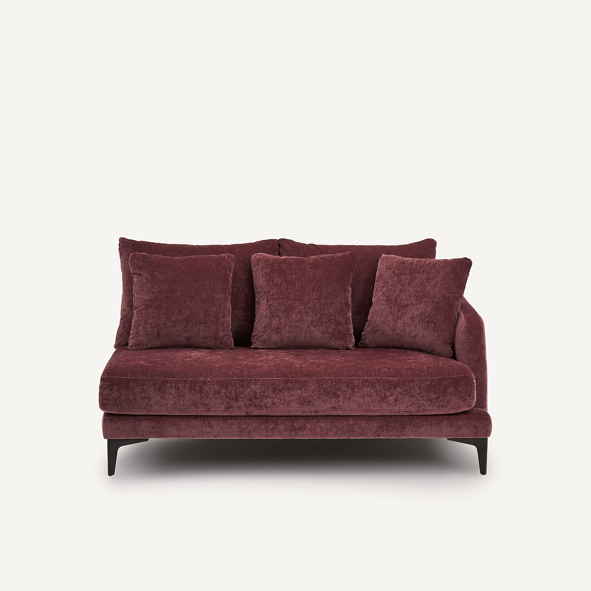 EMMANUEL GALLINA X AM.PM Halve bank, 2-zit van gemengd fluweel, MODERNISTE