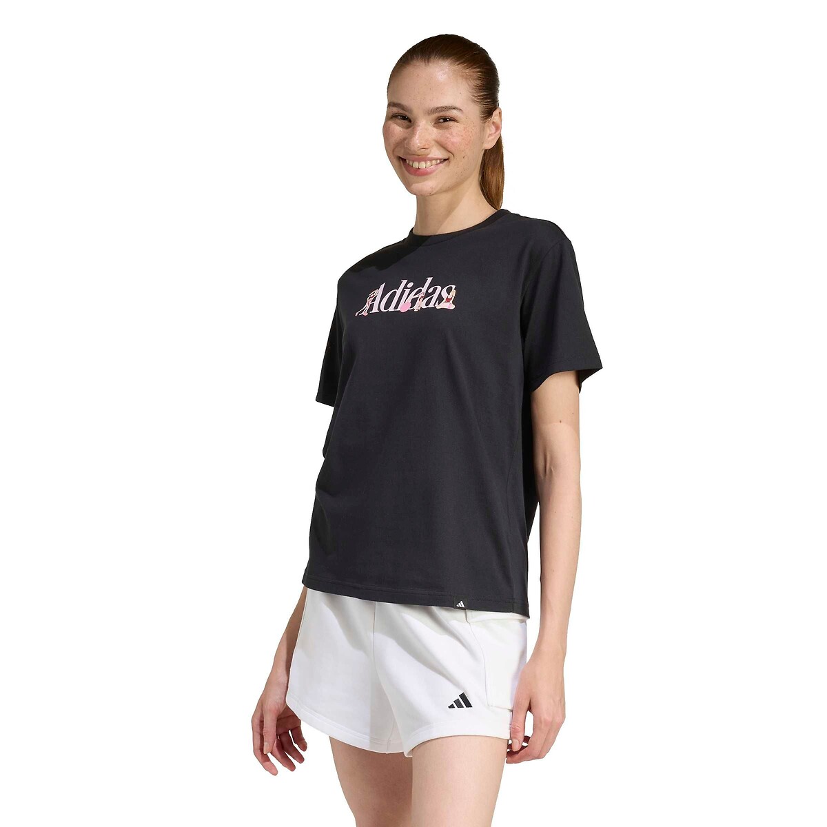 Adidas Sportswear Printed T-Shirt Women's Black Extra Small
