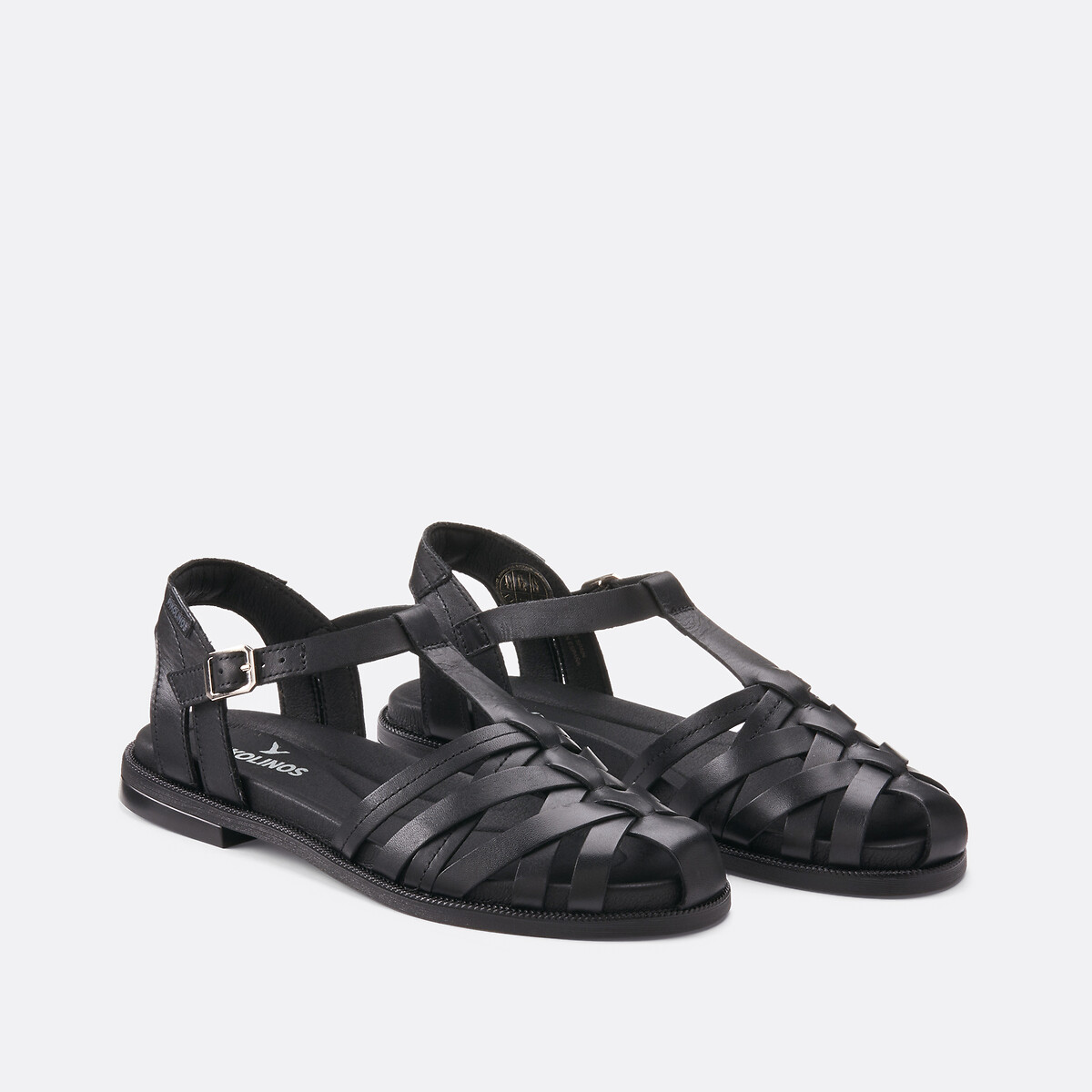 Pikolinos Valencia Leren Platte Slingback Sandalen