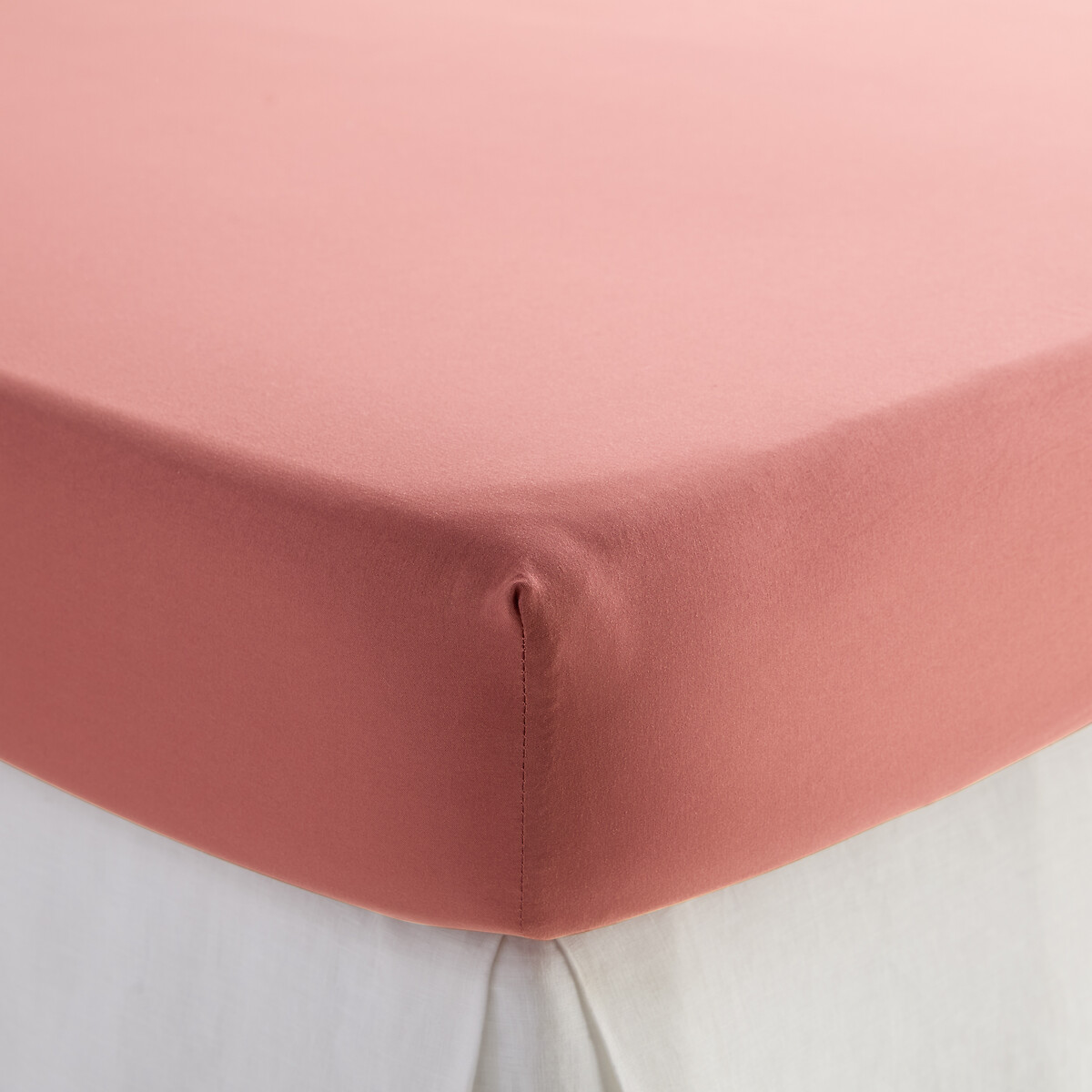 LA REDOUTE INTERIEURS Hoeslaken van gewassen microvezel, gerecycled polyester,  hoogte 30 cm