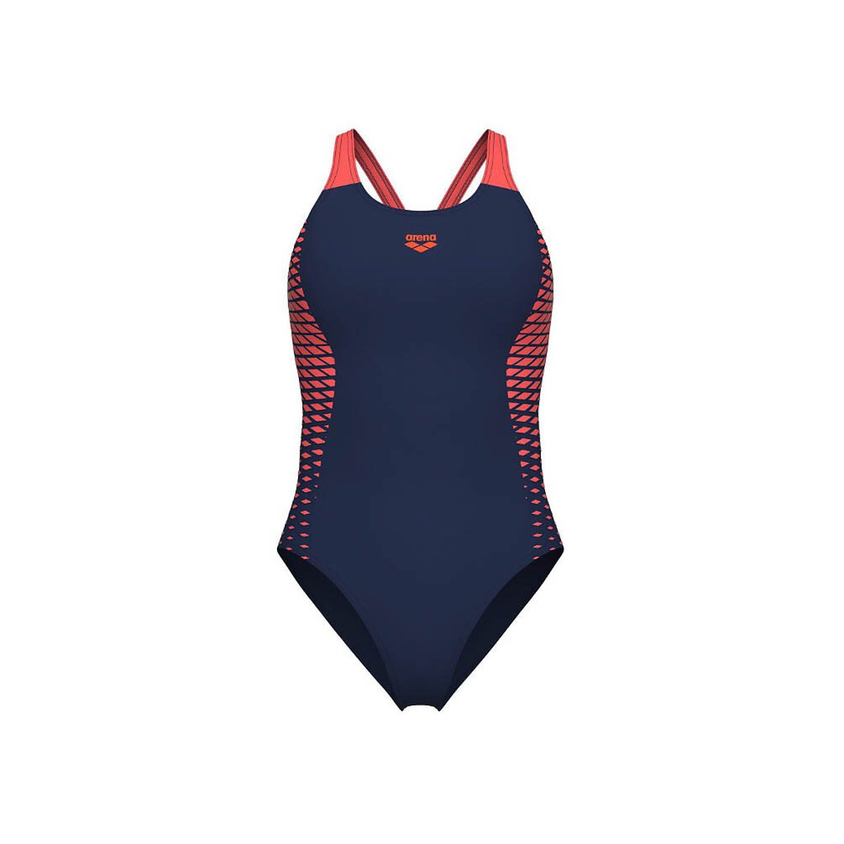 Arena Maxfit Eco Feel Swimsuit Women's Navy/Coral Size 12