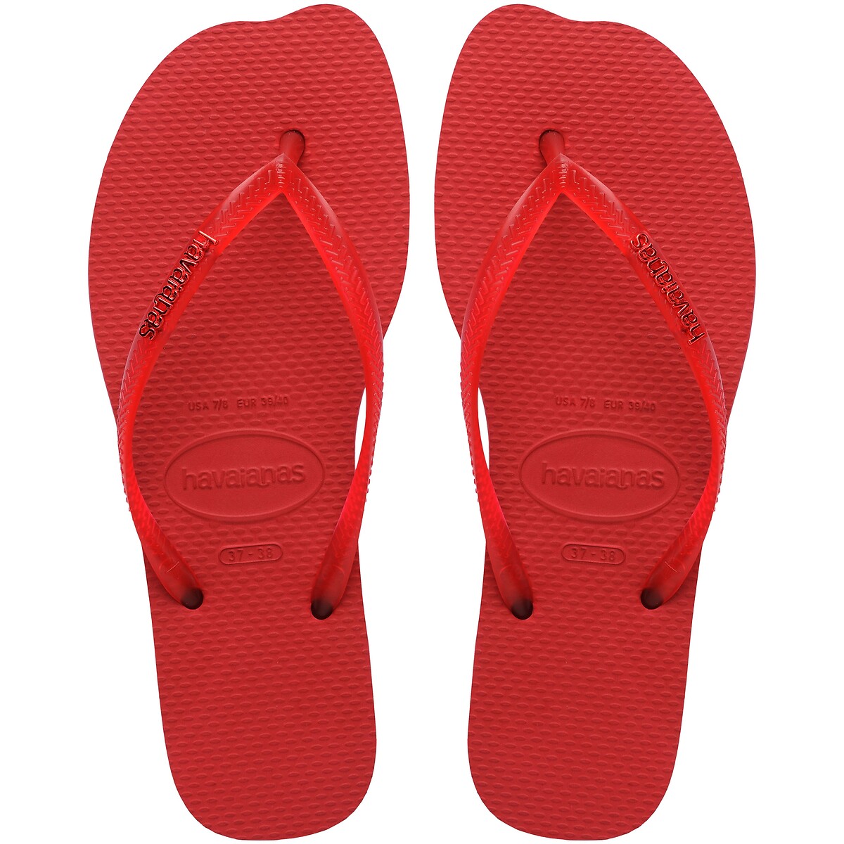Havaianas Hav Slim Split Flip Flops Women's Red Size 35