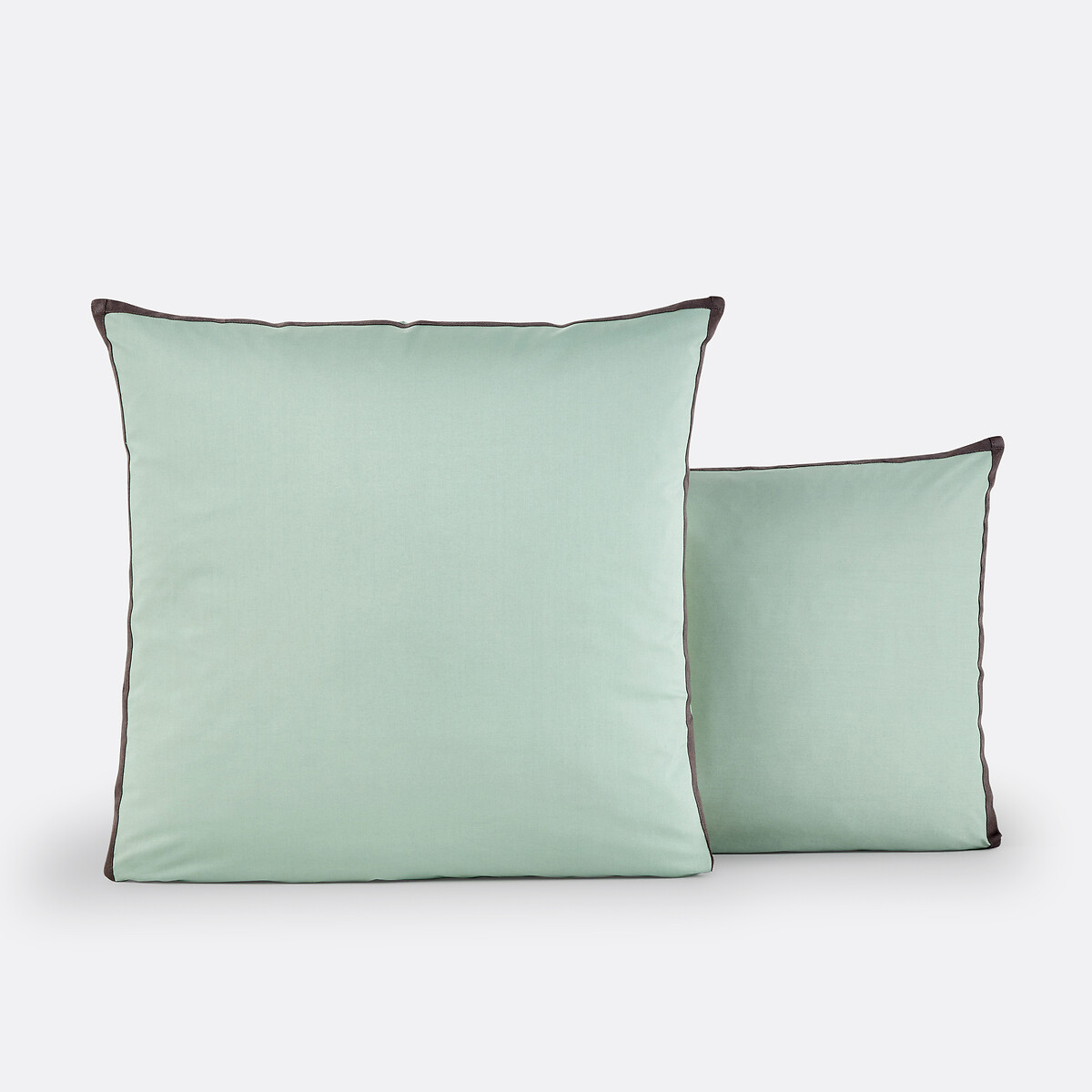 La Redoute Interieurs Bolzano Cotton Percale Pillowcase Unisex Green Square (63X63cm)