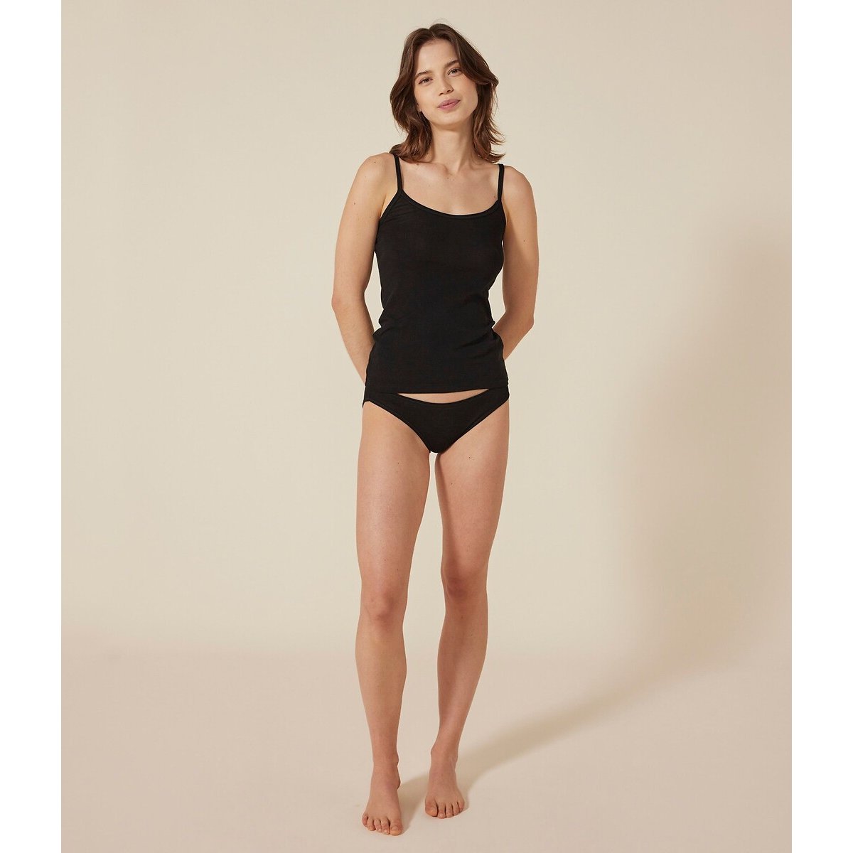 Petit Bateau Pack Of 3 Knickers In Cotton Women's Black + Grey + White Extra Large