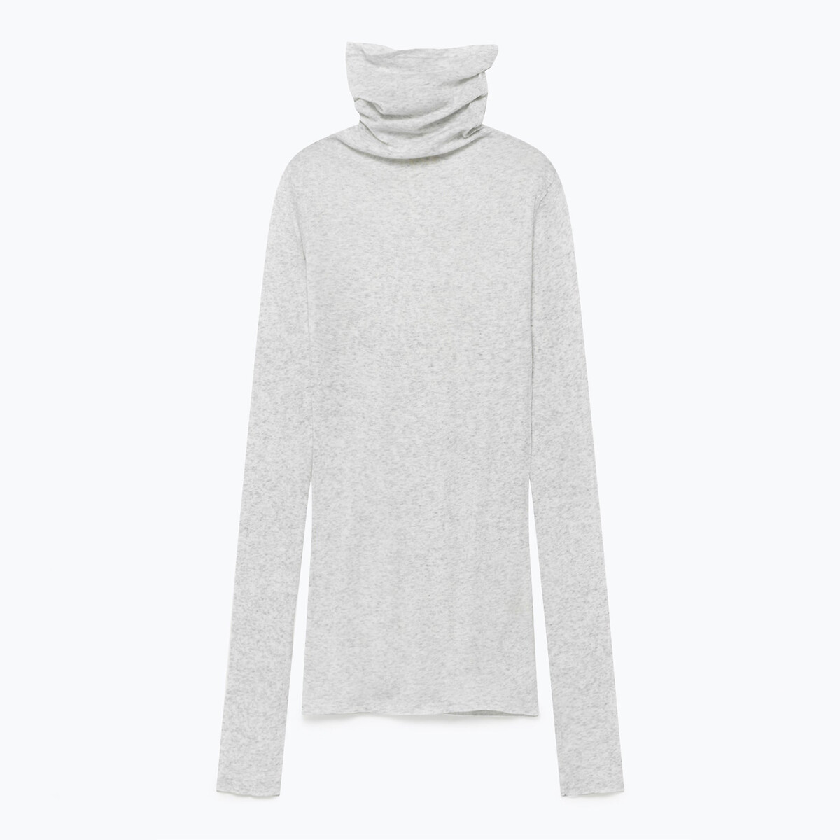 American Vintage Massachusetts Turtleneck T-Shirt With Long Sleeves Women's Grey Marl Medium