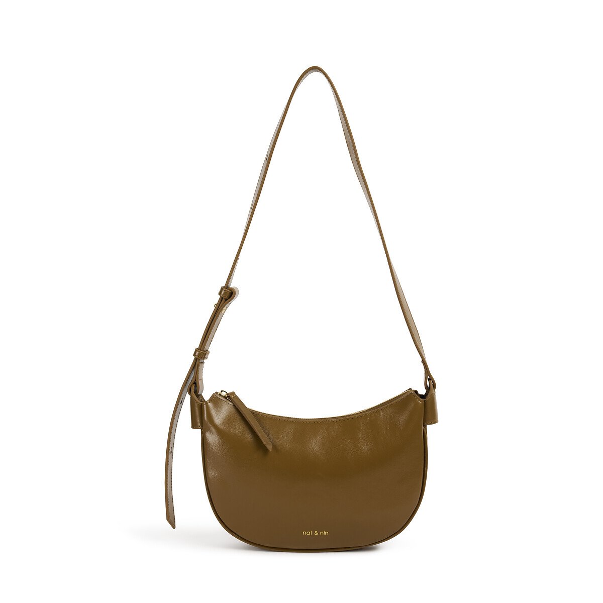 Nat & Nin Lune Leather Shoulder Bag Women's Tobacco