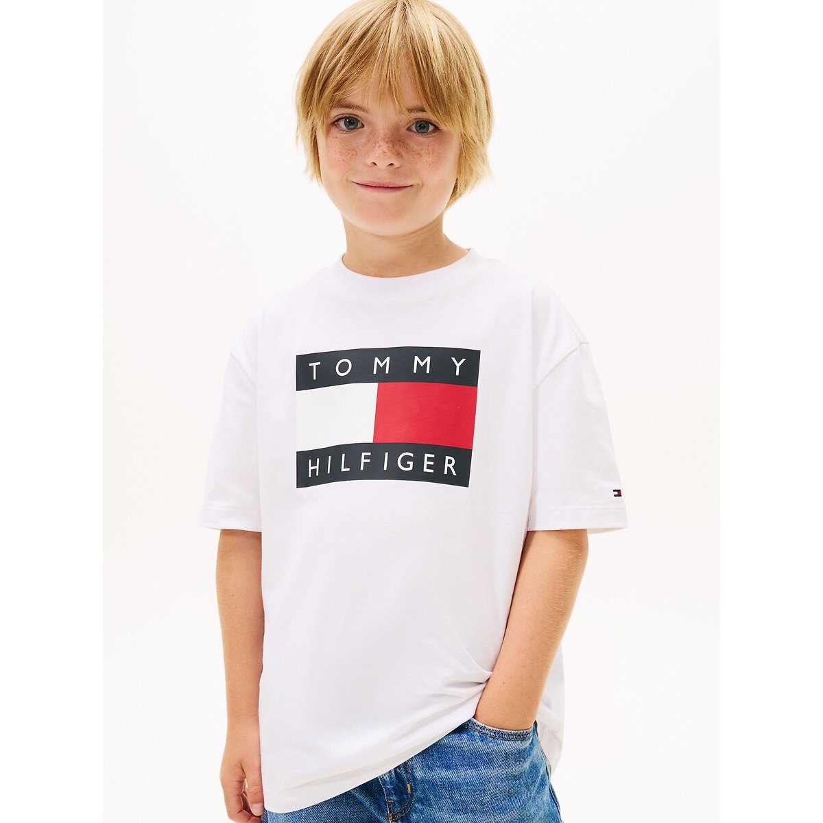 Tommy Hilfiger Short Sleeve T-Shirt White 12Y (150Cm)