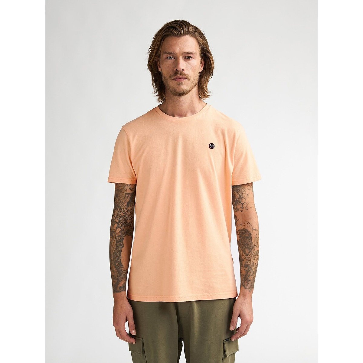 Petrol Industries Plain T-Shirt Men's Pale Orange Large