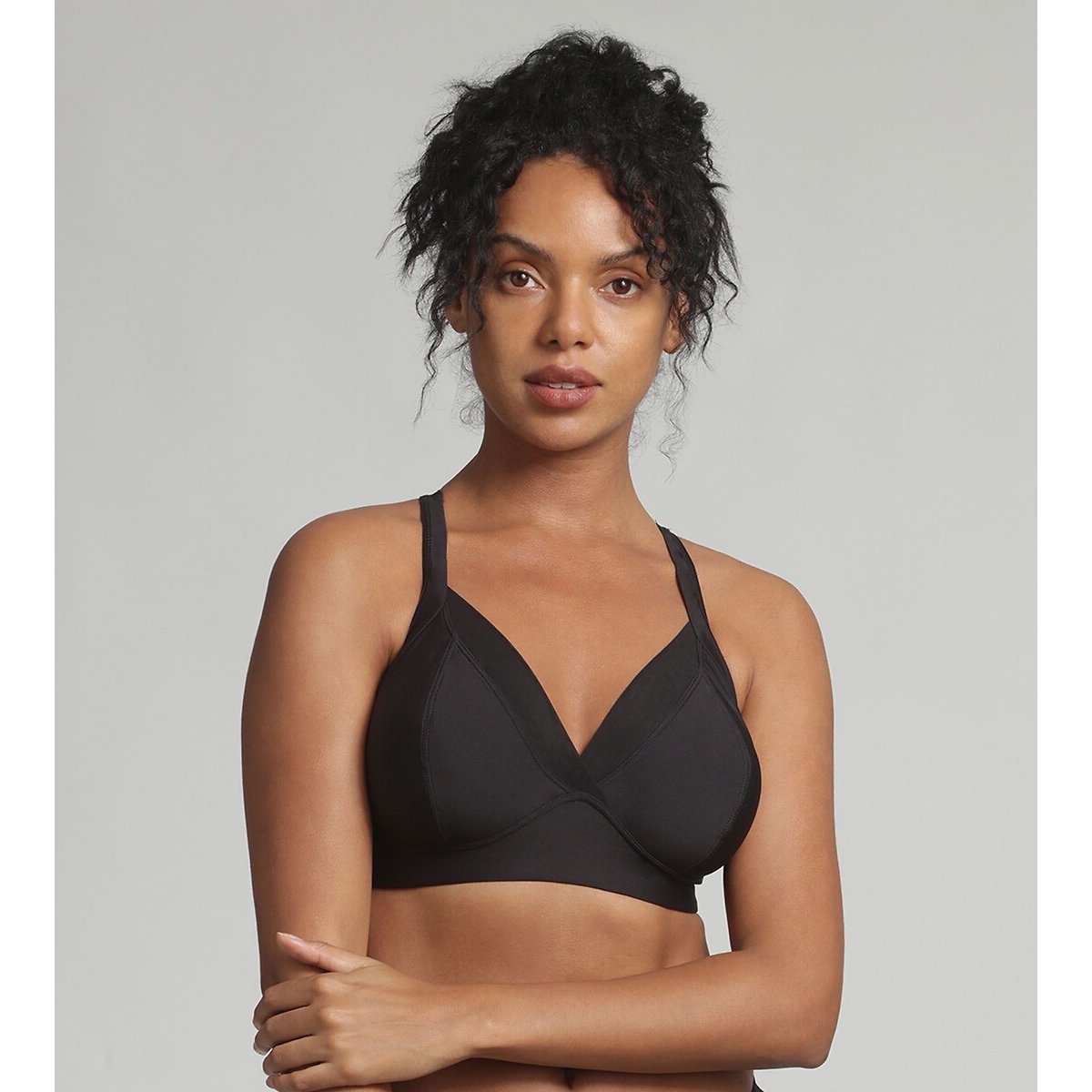 Playtex Feel Good Support Bra Without Underwiring Women's Black 36B