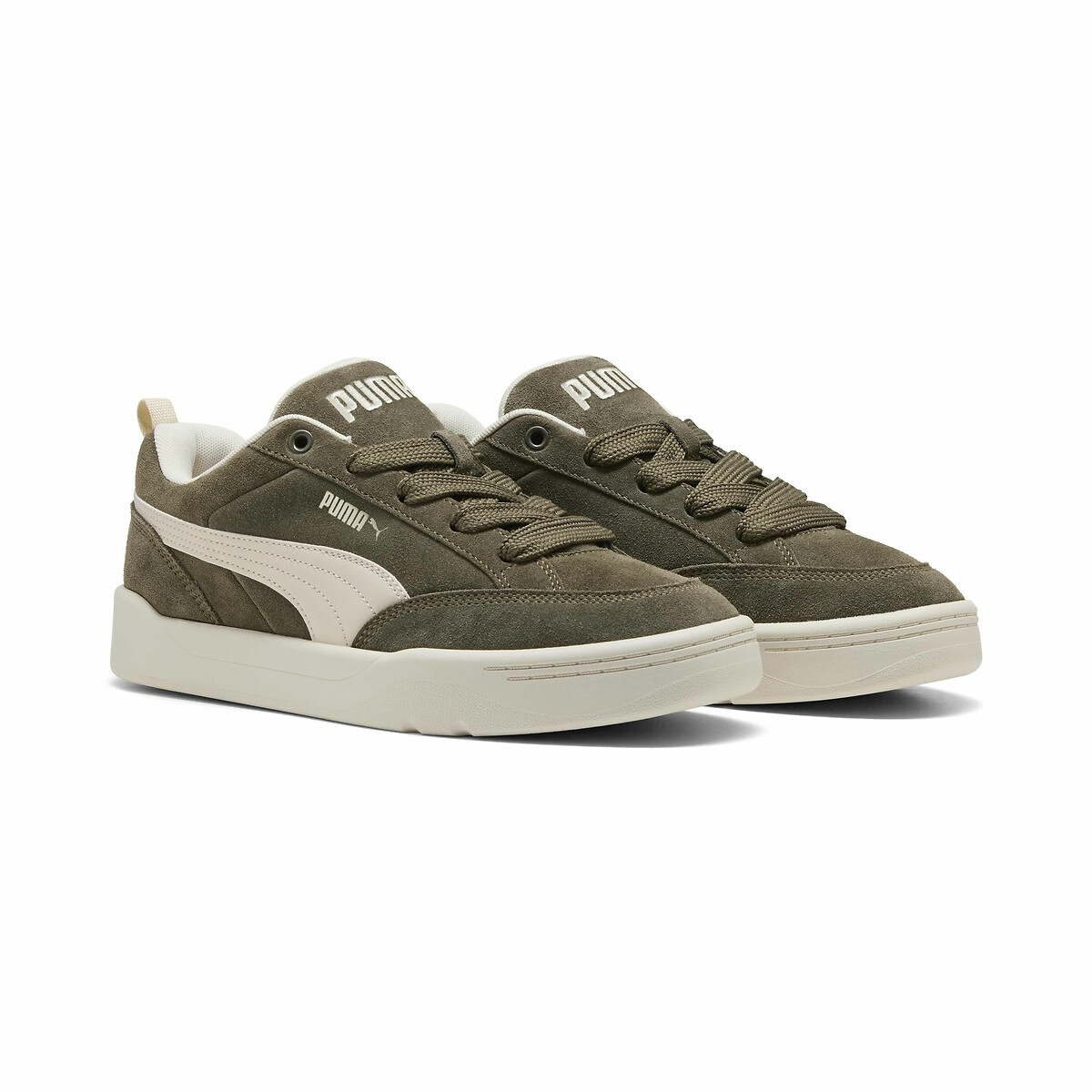 Puma Park Lifestyle Raw Trainers Men's Khaki/Ecru Size 39