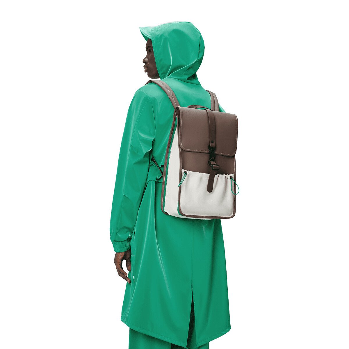 Rains Mochila impermeable MIX BACKPACK MINI. Color Marron