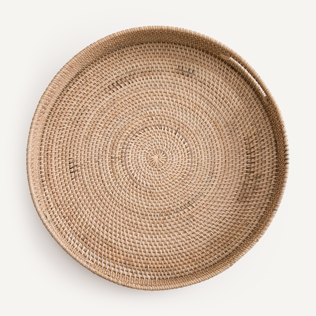 Am.pm Bibéco Round Woven Rattan Tray Unisex Natural Rattan