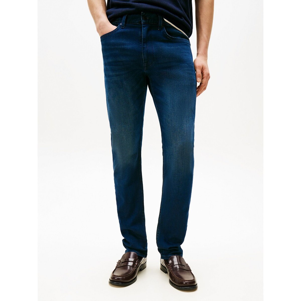 Tommy Hilfiger Bleecker Slim Fit Jeans Men's Denim Blue W34 L32