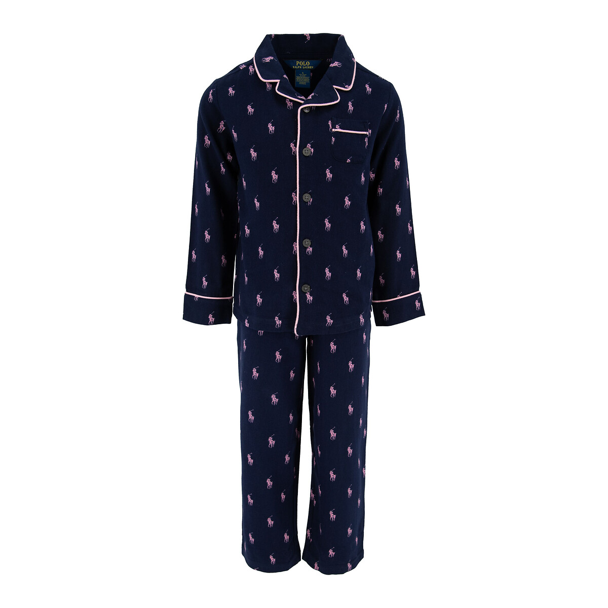 Pijama largo 2 piezas Niña Talla 120 cm (7 años). Color Azul