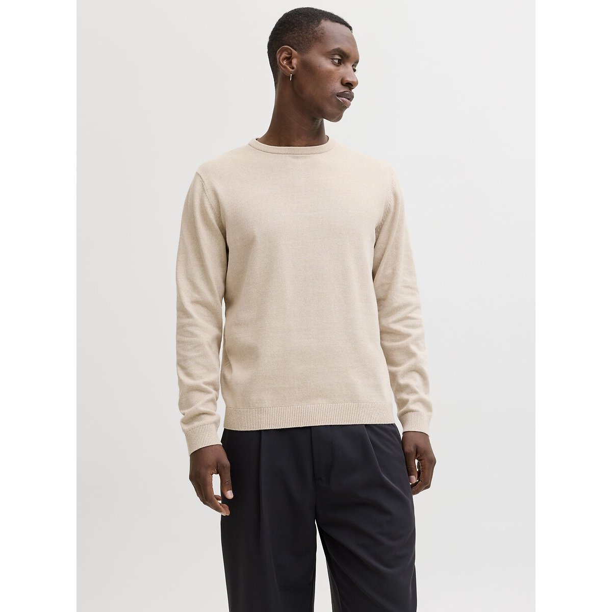 jack & jones Trui In Fijn Tricot Met Ronde Hals