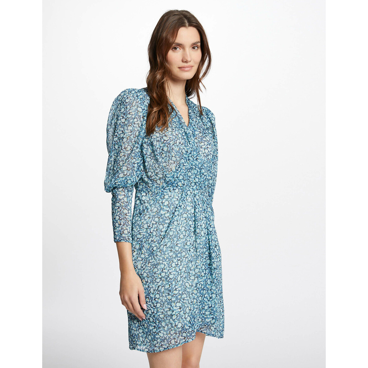 Robe courte, imprimé abstrait