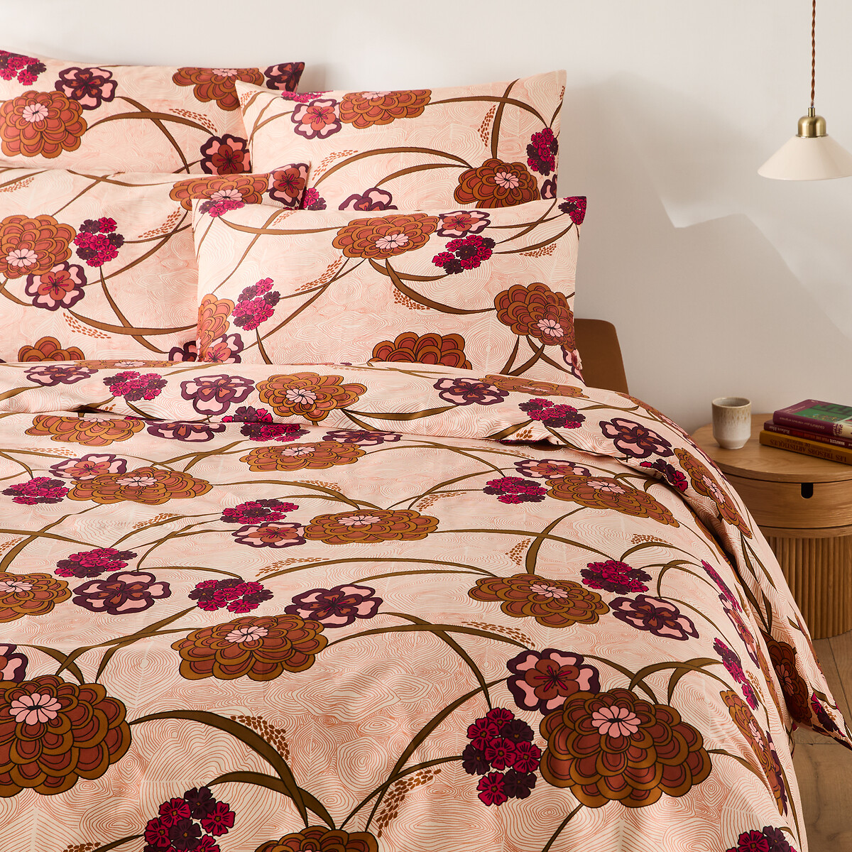 La Redoute Interieurs Menaiki Duvet Cover In Cotton Satin Unisex Printed Superking (260X240cm)