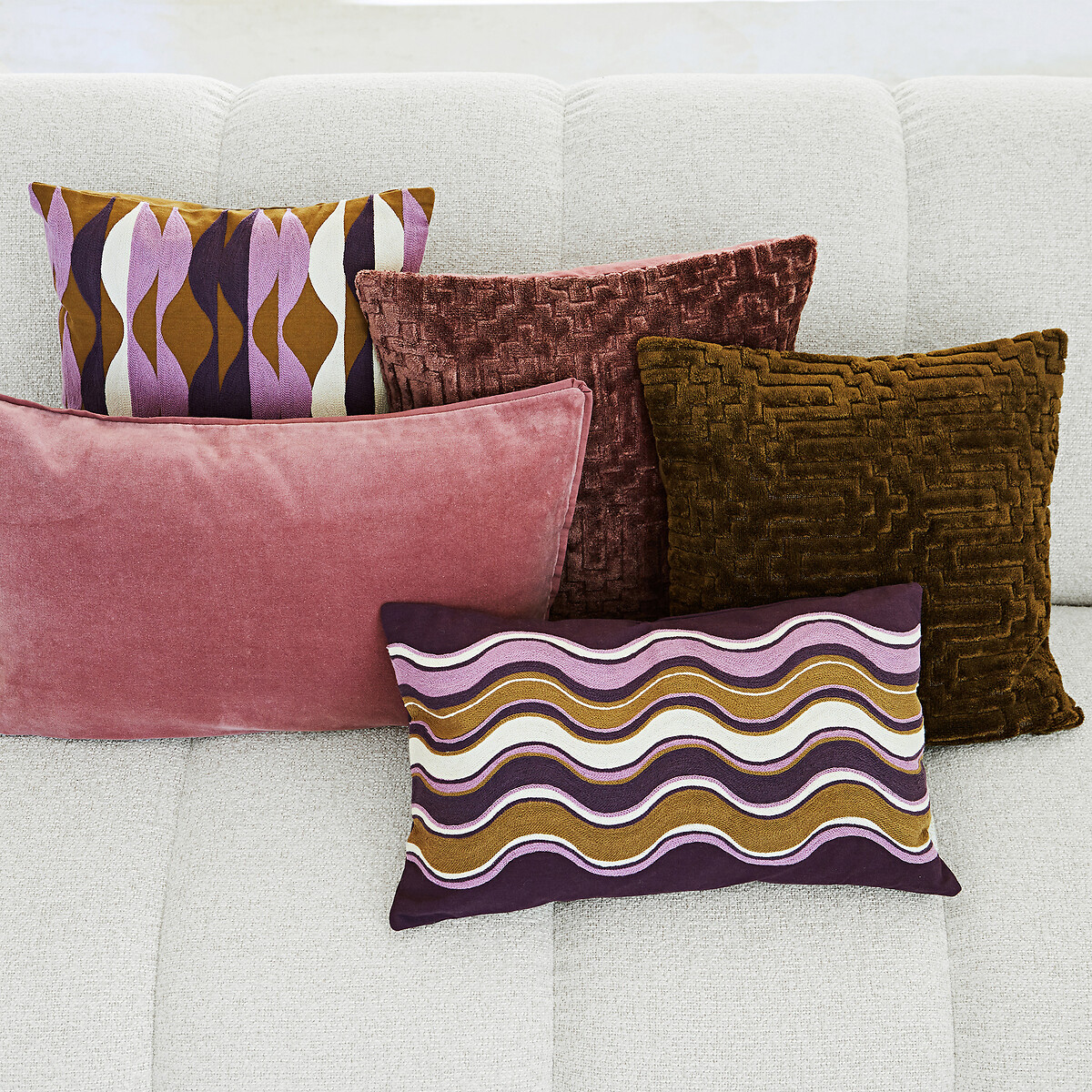 Housse De Coussin Velours Uni, Alette — vue 3