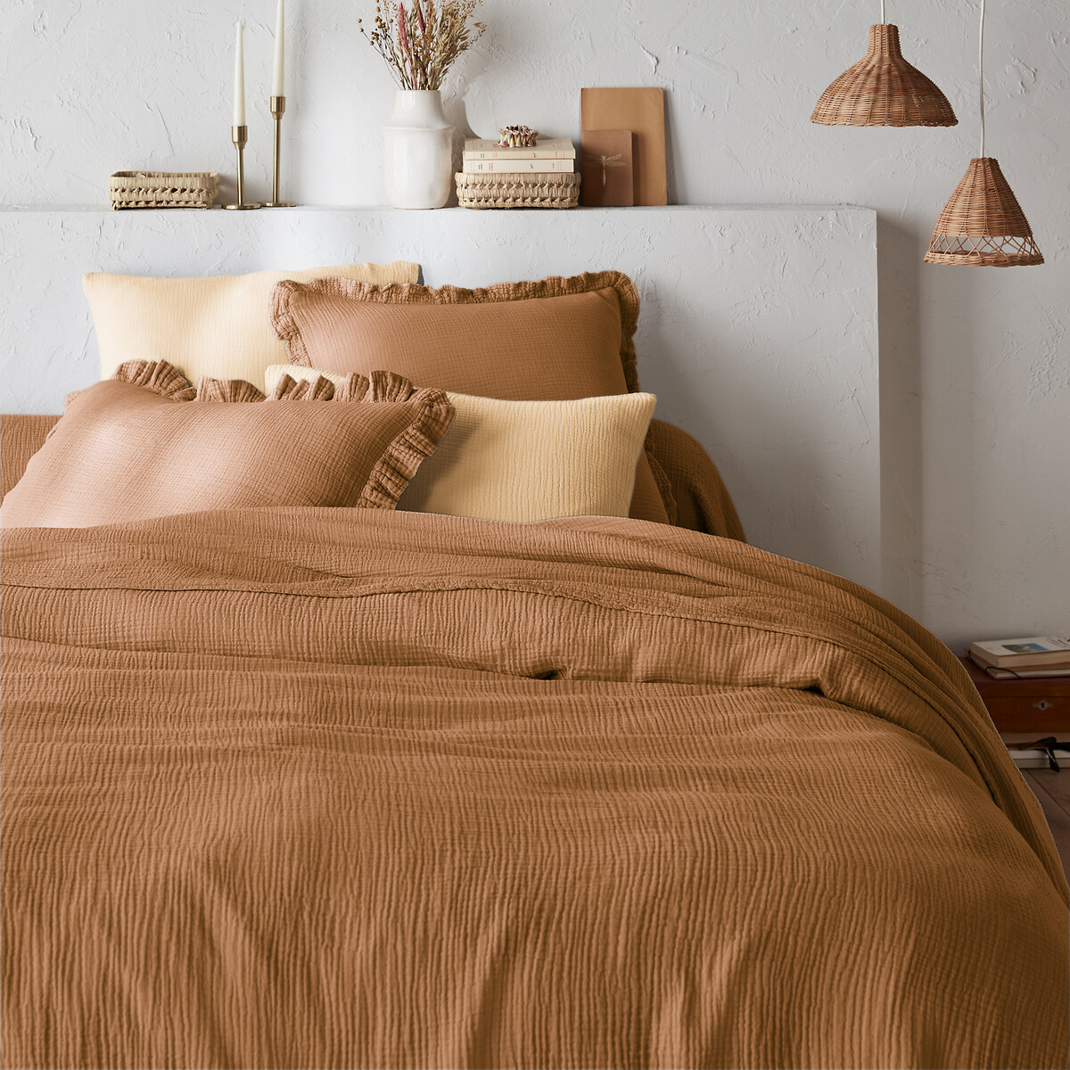 Housse De Couette Unie En Gaze De Coton, Kumla — vue 3