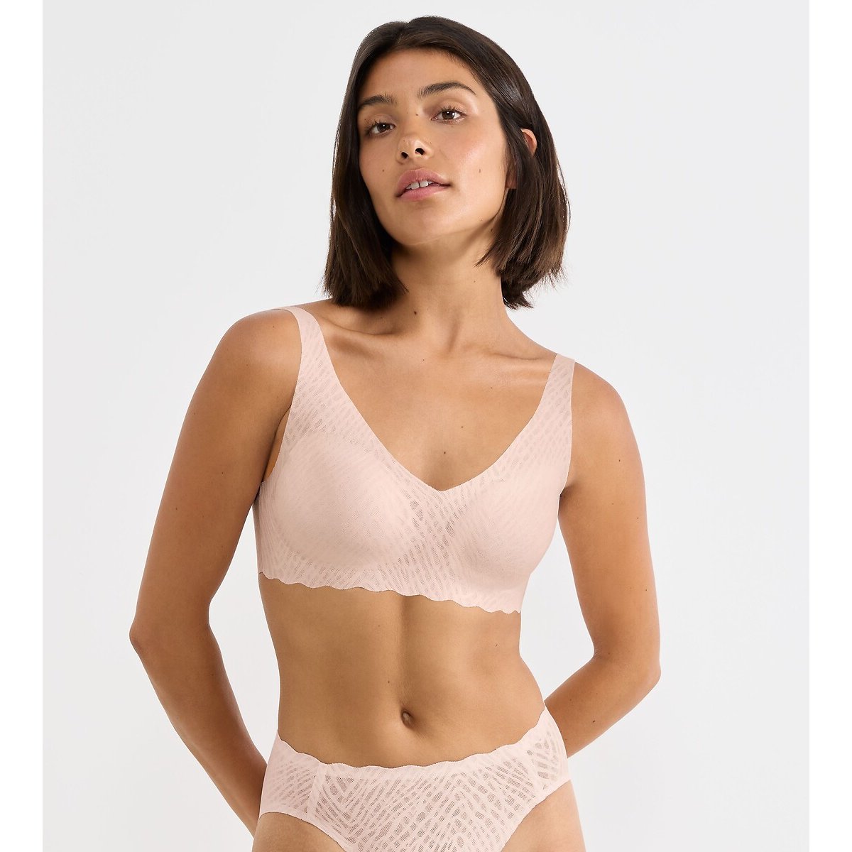 Sloggi Zero Feel Bliss Bralette Women's Powder Pink Large