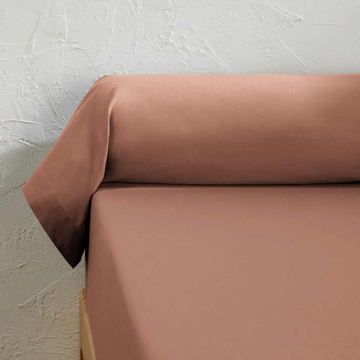 Funda de almohada larga lisa de algodón, Scenario. Talla 85 x 185 cm. Color