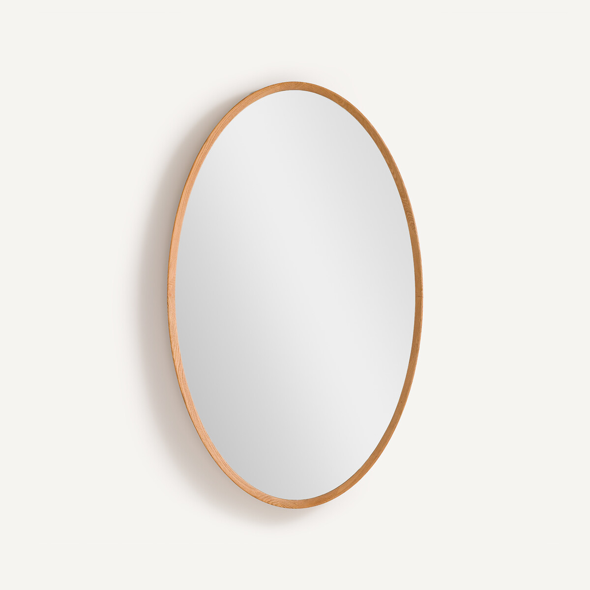 Am.pm Orion Solid Oak Oval Mirror Unisex Natural