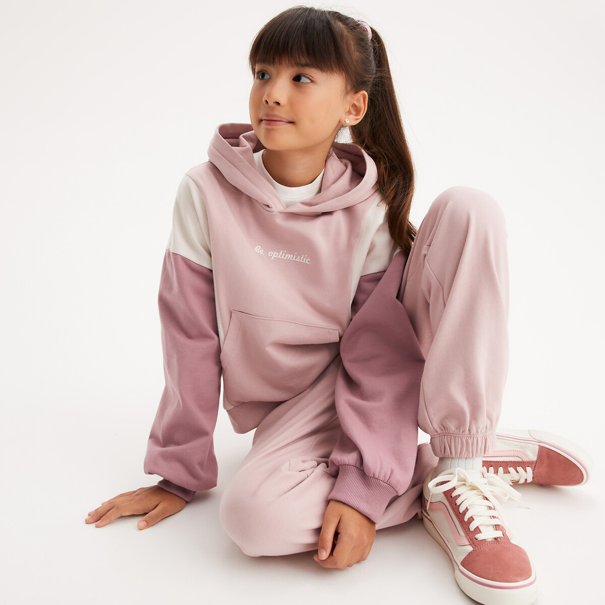 La Redoute Collections Hoodie And Joggers Outfit Pink 5Y (108Cm)
