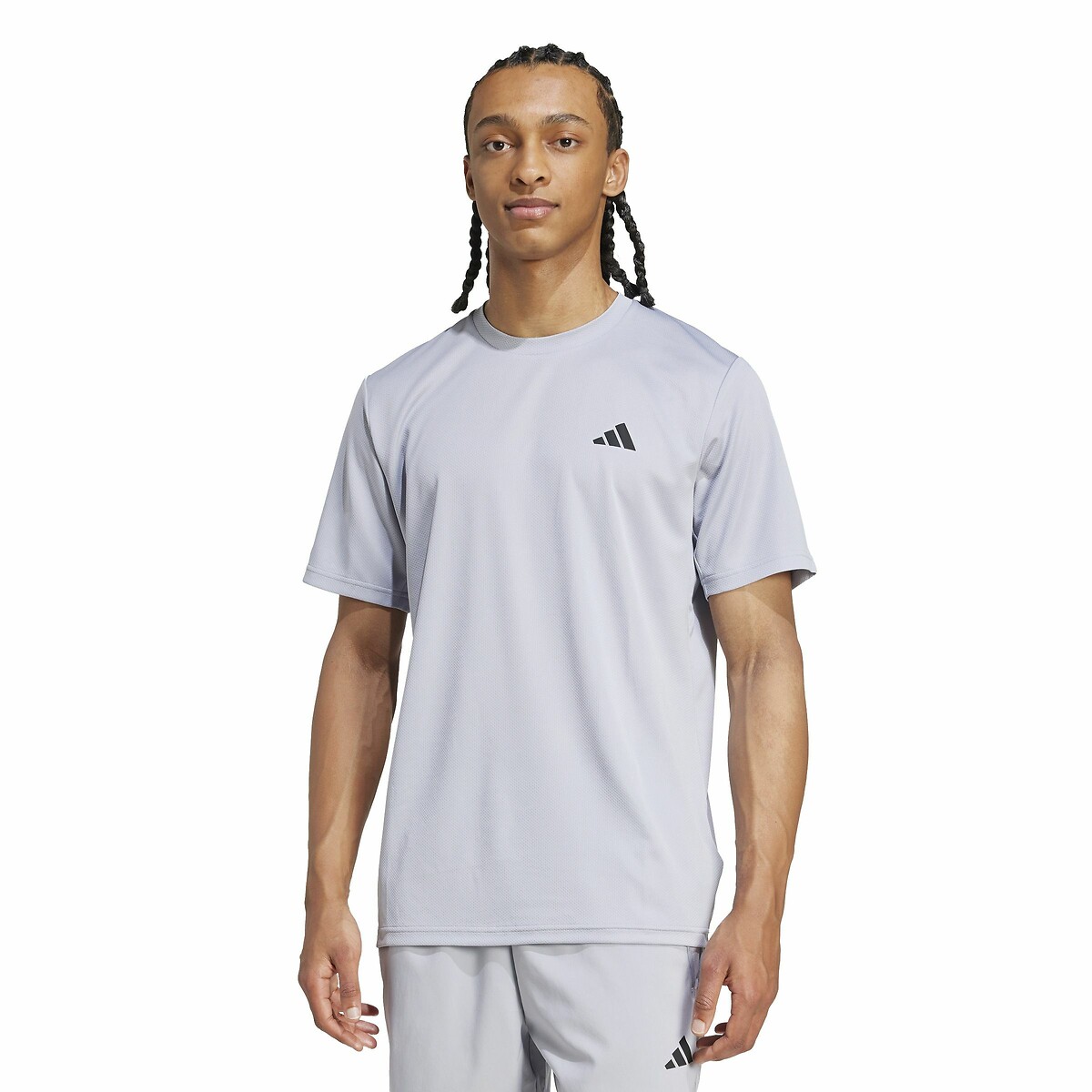 Adidas Performance Men's Grey Train Essentials Gym T-Shirt Extra Small