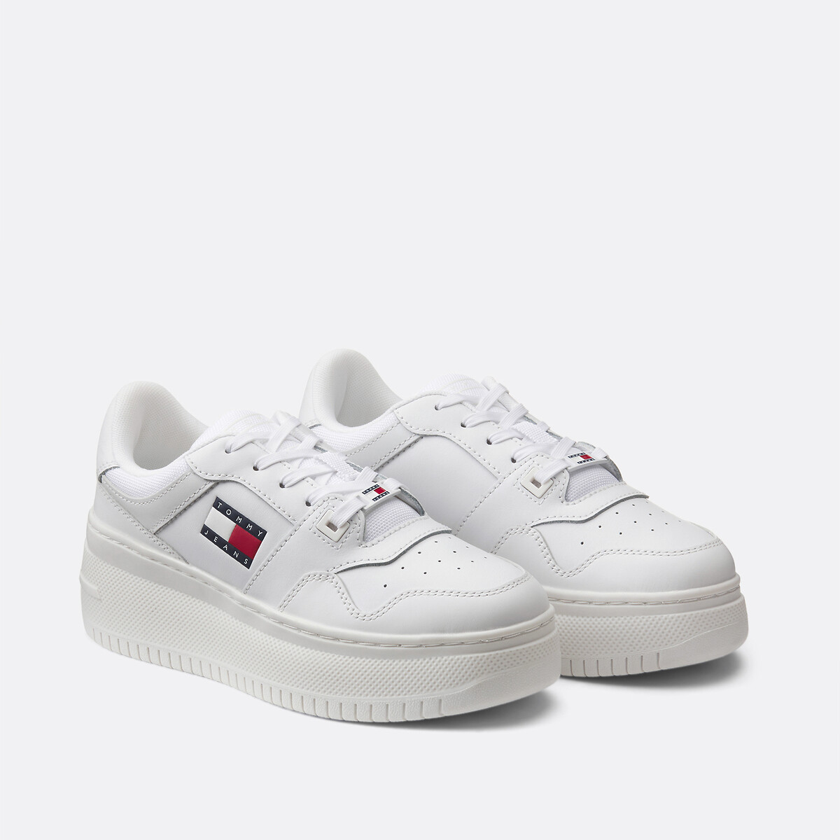 Scarpe da ginnastica in pelle Retro Flatform