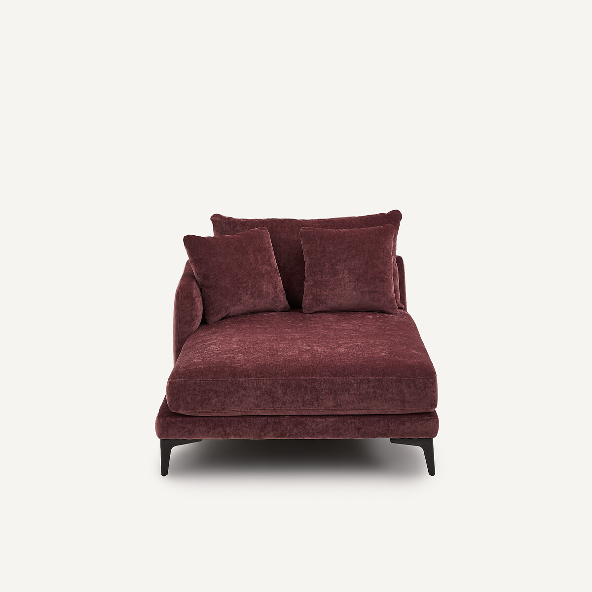 EMMANUEL GALLINA X AM.PM Longchair van fluweelmix, MODERNISTE, ontwerp Emmanuel Gallina