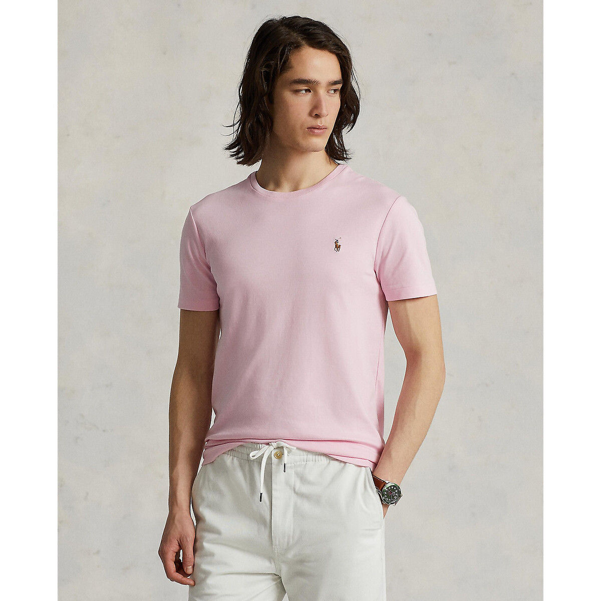 T-shirt Dritta Scollo Tondo Interlock Uomo Taglie M - polo ralph lauren - Modalova