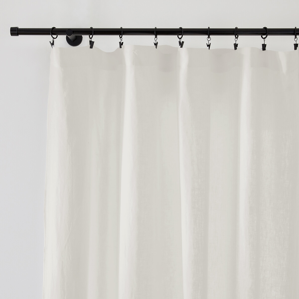 La Redoute Interieurs Onega Washed Linen Single Voile Panel Unisex Ecru Size D350 X W135cm
