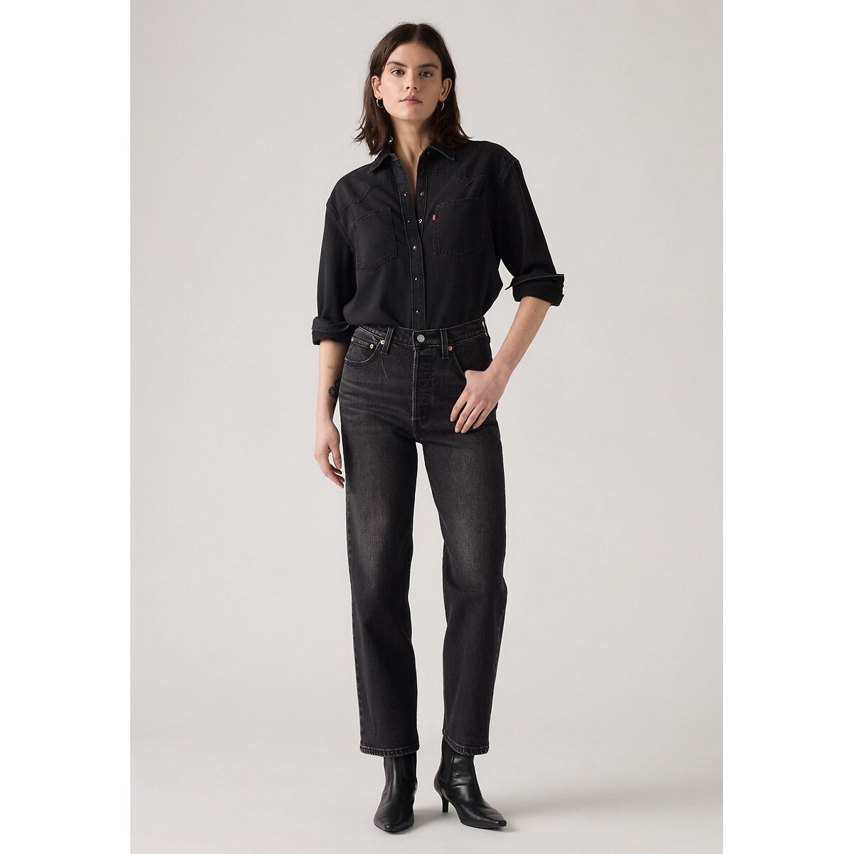 Levi's Ribcage Straight Ankle Jeans Women's Loom About W28 L27 - La Redoute - Image 2