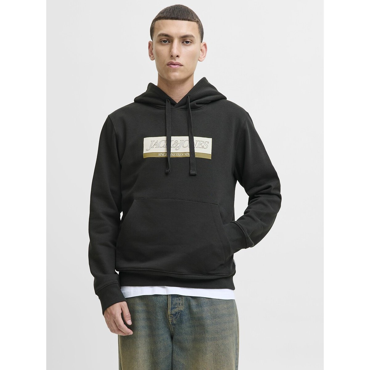 jack & jones Sweater Met Kap, Logo